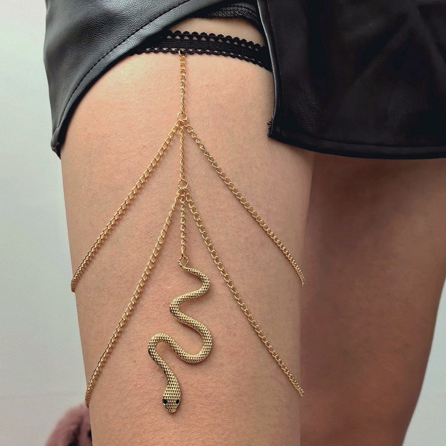 Bohemian Layered Body Chain Adjustable Leg Jewelry